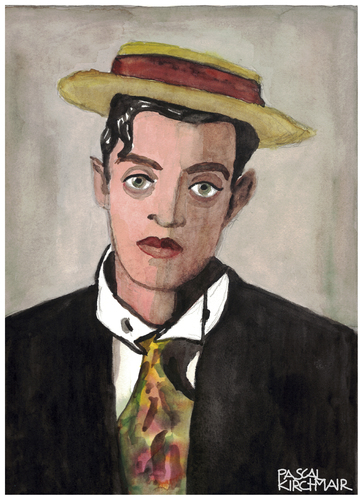 Cartoon: Buster Keaton (medium) by Pascal Kirchmair tagged hut,porkpie,karikatur,caricature,cartoon,disegno,desenho,dibujo,dessin,watercolour,aquarell,zeichnung,drawing,ritratto,komiker,stummfilm,california,acteur,schauspieler,actor,kansas,hollywood,hat,piqua,pie,pork,retrato,portrait,stoic,keaton,buster,buster,keaton,stoic,portrait,retrato,pork,pie,piqua,hat,hollywood,kansas,actor,schauspieler,acteur,california,stummfilm,komiker,ritratto,drawing,zeichnung,aquarell,watercolour,dessin,dibujo,desenho,disegno,cartoon,caricature,karikatur,porkpie,hut