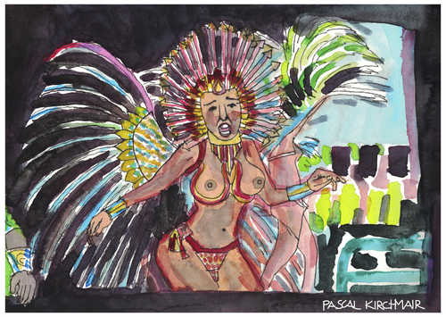 Cartoon: Carnaval do Rio (medium) by Pascal Kirchmair tagged samba,rio,de,janeiro,carnaval,do,brasil,cartoon,carioca,zeichnung,drawing,watercolour,aquarell,dessin,dibujo,desenho,disegno,samba,rio,de,janeiro,carnaval,do,brasil,cartoon,carioca,zeichnung,drawing,watercolour,aquarell,dessin,dibujo,desenho,disegno