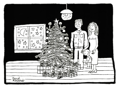 Cartoon: Christmas (medium) by Pascal Kirchmair tagged merry,christmas,xmas,card,frohe,weihnachten,weihnachtskarte,tarjeta,feliz,navidad,cartolina,buon,natale,cartao,de,natal,carte,joyeux,noel,illustration,drawing,zeichnung,pascal,kirchmair,political,cartoon,caricature,karikatur,ilustracion,dibujo,desenho,ink,disegno,ilustracao,illustrazione,illustratie,dessin,du,jour,art,of,the,day,tekening,teckning,cartum,vineta,comica,vignetta,caricatura,kunst,merry,christmas,xmas,card,frohe,weihnachten,weihnachtskarte,tarjeta,feliz,navidad,cartolina,buon,natale,cartao,de,natal,carte,joyeux,noel,illustration,drawing,zeichnung,pascal,kirchmair,political,cartoon,caricature,karikatur,ilustracion,dibujo,desenho,ink,disegno,ilustracao,illustrazione,illustratie,dessin,du,jour,art,of,the,day,tekening,teckning,cartum,vineta,comica,vignetta,caricatura,kunst