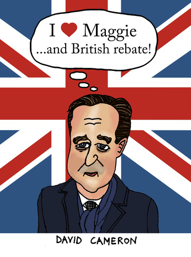 Cartoon: David Cameron (medium) by Pascal Kirchmair tagged david,cameron,britenrabatt,british,rebate,uk,eu,ue,rabais,britannique,anglais,premier,premierminister,england,großbritannien