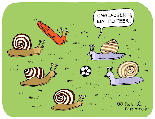 Cartoon: Der Flitzer (medium) by Pascal Kirchmair tagged flitzer,nackt,schnecken,escargots,snails,streaker,slug,babosa,limace,limaccia,chiocciola,caracol,cartoon,caricature,karikatur,drawing,dibujo,vineta,comica,cartum,desenho,dessin,zeichnung,humour,humor,flitzer,nackt,schnecken,escargots,snails,streaker,slug,babosa,limace,limaccia,chiocciola,caracol,cartoon,caricature,karikatur,drawing,dibujo,vineta,comica,cartum,desenho,dessin,zeichnung,humour,humor