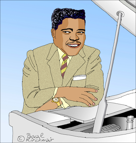 Cartoon: Fats Domino (medium) by Pascal Kirchmair tagged fats,domino,caricature,cartoon,karikatur,drawing,dibujo,portrait,retrato,new,orleans,louisiana,desenho,dessin,zeichnung,ritratto,tekening,portret,porträt,cartum,ilustracao,ilustracion,illustration,illustrazione,pascal,kirchmairrock,roll,rhythm,and,blues,piano,boogie,woogie,disegno,fats,domino,caricature,cartoon,karikatur,drawing,dibujo,portrait,retrato,new,orleans,louisiana,desenho,dessin,zeichnung,ritratto,tekening,portret,porträt,cartum,ilustracao,ilustracion,illustration,illustrazione,pascal,kirchmairrock,roll,rhythm,and,blues,piano,boogie,woogie,disegno