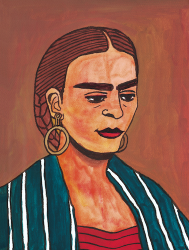 Cartoon: Frida Kahlo (medium) by Pascal Kirchmair tagged frida,kahlo,illustration,drawing,zeichnung,pascal,kirchmair,political,cartoon,caricature,karikatur,ilustracion,dibujo,desenho,ink,disegno,ilustracao,illustrazione,illustratie,dessin,de,presse,du,jour,art,of,the,day,tekening,teckning,cartum,vineta,comica,vignetta,caricatura,portrait,retrato,ritratto,portret,kunst,watercolor,watercolour,aquarell,künstler,artist,artista,mexico,mexiko,painting,peinture,gouache,dipinto,pittura,pintura,cuadro,quadro,frida,kahlo,illustration,drawing,zeichnung,pascal,kirchmair,political,cartoon,caricature,karikatur,ilustracion,dibujo,desenho,ink,disegno,ilustracao,illustrazione,illustratie,dessin,de,presse,du,jour,art,of,the,day,tekening,teckning,cartum,vineta,comica,vignetta,caricatura,portrait,retrato,ritratto,portret,kunst,watercolor,watercolour,aquarell,künstler,artist,artista,mexico,mexiko,painting,peinture,gouache,dipinto,pittura,pintura,cuadro,quadro