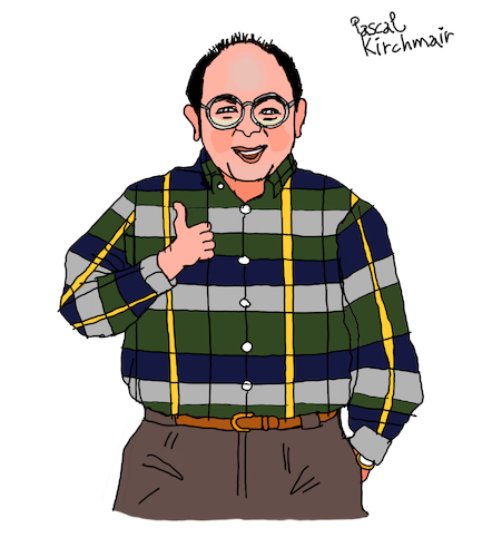 Cartoon: George Costanza (medium) by Pascal Kirchmair tagged newyork,manhattan,upper,west,side,sitcom,seinfeld,george,costanza,jason,alexander,cartoon,caricature,karikatur,ilustracion,illustration,pascal,kirchmair,dibujo,desenho,drawing,zeichnung,disegno,ilustracao,illustrazione,illustratie,dessin,de,presse,du,jour,art,of,the,day,tekening,teckning,cartum,vineta,comica,vignetta,caricatura,humor,humour,political,portrait,retrato,ritratto,portret,serie,series,tv,newyork,manhattan,upper,west,side,sitcom,seinfeld,george,costanza,jason,alexander,cartoon,caricature,karikatur,ilustracion,illustration,pascal,kirchmair,dibujo,desenho,drawing,zeichnung,disegno,ilustracao,illustrazione,illustratie,dessin,de,presse,du,jour,art,of,the,day,tekening,teckning,cartum,vineta,comica,vignetta,caricatura,humor,humour,political,portrait,retrato,ritratto,portret,serie,series,tv