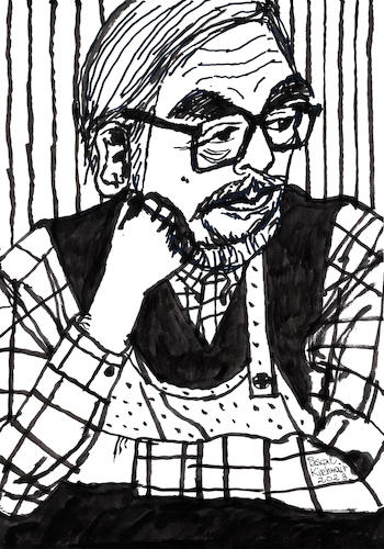 Cartoon: Hayao Miyazaki (medium) by Pascal Kirchmair tagged hayao,miyazaki,manga,japan,japon,studio,ghibli,comic,comics,zeichner,giappone,japao,porträt,ink,drawing,dessin,illustration,pascal,kirchmair,portrait,caricature,karikatur,dibuix,zeichnung,cartoon,ilustracion,dibujo,desenho,disegno,ilustracao,illustrazione,illustratie,de,presse,du,jour,art,of,the,day,tekening,teckning,cartum,vineta,comica,vignetta,caricatura,portret,retrato,ritratto,bichano,felino,felin,arte,kunst,artwork,tusche,tuschezeichnung,copic,marker,markers,encre,chine,tinta,china,inchiostro,nanquim,nippon,hayao,miyazaki,manga,japan,japon,studio,ghibli,comic,comics,zeichner,giappone,japao,porträt,ink,drawing,dessin,illustration,pascal,kirchmair,portrait,caricature,karikatur,dibuix,zeichnung,cartoon,ilustracion,dibujo,desenho,disegno,ilustracao,illustrazione,illustratie,de,presse,du,jour,art,of,the,day,tekening,teckning,cartum,vineta,comica,vignetta,caricatura,portret,retrato,ritratto,bichano,felino,felin,arte,kunst,artwork,tusche,tuschezeichnung,copic,marker,markers,encre,chine,tinta,china,inchiostro,nanquim,nippon