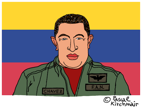 Cartoon: Hugo Chavez (medium) by Pascal Kirchmair tagged hugo,chavez,caricature,cartoon,karikatur,vignetta,vineta,comica,dibujo,desenho,illustration,venezuela,drawing,zeichnung,dessin,disegno,presidente,präsident,president,alo,hugo,chavez,caricature,cartoon,karikatur,vignetta,vineta,comica,dibujo,desenho,illustration,venezuela,drawing,zeichnung,dessin,disegno,presidente,präsident,president,alo