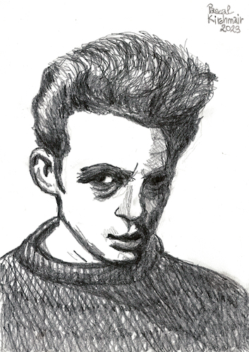 Cartoon: James Dean (medium) by Pascal Kirchmair tagged actors,studio,lee,strasberg,james,dean,east,of,eden,indiana,manhattan,new,york,upper,side,academy,awards,oscar,oscars,author,autor,autore,auteur,filmmaker,artist,art,hollywood,illustration,drawing,zeichnung,pascal,kirchmair,cartoon,caricature,karikatur,ilustracion,dibujo,desenho,ink,disegno,ilustracao,illustrazione,illustratie,dessin,de,presse,du,jour,the,day,tekening,teckning,cartum,vineta,comica,vignetta,caricatura,portrait,porträt,portret,retrato,ritratto,actor,acting,schauspieler,rebell,rebel,without,cause,clue,giant,arte,kunst,artwork,sexy,sensual,sensuel,actors,studio,lee,strasberg,james,dean,east,of,eden,indiana,manhattan,new,york,upper,side,academy,awards,oscar,oscars,author,autor,autore,auteur,filmmaker,artist,art,hollywood,illustration,drawing,zeichnung,pascal,kirchmair,cartoon,caricature,karikatur,ilustracion,dibujo,desenho,ink,disegno,ilustracao,illustrazione,illustratie,dessin,de,presse,du,jour,the,day,tekening,teckning,cartum,vineta,comica,vignetta,caricatura,portrait,porträt,portret,retrato,ritratto,actor,acting,schauspieler,rebell,rebel,without,cause,clue,giant,arte,kunst,artwork,sexy,sensual,sensuel