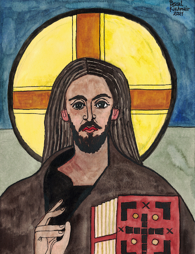 Cartoon: Jesus (medium) by Pascal Kirchmair tagged jesus,gesu,von,nazareth,christus,christ,heiliger,santo,saint,dios,ink,tusche,tuschezeichnung,portrait,retrato,ritratto,porträt,illustration,drawing,zeichnung,pascal,kirchmair,cartoon,caricature,karikatur,ilustracion,dibujo,desenho,disegno,ilustracao,illustrazione,illustratie,dessin,de,presse,du,jour,art,of,the,day,tekening,teckning,cartum,vineta,comica,vignetta,caricatura,portret,jesus,gesu,von,nazareth,christus,christ,heiliger,santo,saint,dios,ink,tusche,tuschezeichnung,portrait,retrato,ritratto,porträt,illustration,drawing,zeichnung,pascal,kirchmair,cartoon,caricature,karikatur,ilustracion,dibujo,desenho,disegno,ilustracao,illustrazione,illustratie,dessin,de,presse,du,jour,art,of,the,day,tekening,teckning,cartum,vineta,comica,vignetta,caricatura,portret