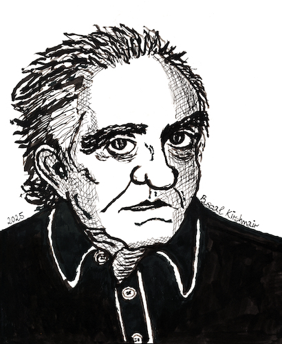 Cartoon: Johnny Cash (medium) by Pascal Kirchmair tagged ring,of,fire,folsom,blues,boy,named,sue,hurt,johnny,cash,at,san,quentin,prison,shot,man,in,reno,just,to,watch,him,die,sänger,country,pop,rock,star,musik,musiker,musician,music,singer,songwriter,composer,illustration,drawing,zeichnung,pascal,kirchmair,cartoon,caricature,karikatur,ilustracion,dibujo,desenho,ink,disegno,ilustracao,illustrazione,illustratie,dessin,de,presse,du,jour,art,the,day,tekening,teckning,cartum,vineta,comica,vignetta,caricatura,portrait,portret,retrato,ritratto,porträt,drugs,and,roll,arte,kunst,artwork,ring,of,fire,folsom,blues,boy,named,sue,hurt,johnny,cash,at,san,quentin,prison,shot,man,in,reno,just,to,watch,him,die,sänger,country,pop,rock,star,musik,musiker,musician,music,singer,songwriter,composer,illustration,drawing,zeichnung,pascal,kirchmair,cartoon,caricature,karikatur,ilustracion,dibujo,desenho,ink,disegno,ilustracao,illustrazione,illustratie,dessin,de,presse,du,jour,art,the,day,tekening,teckning,cartum,vineta,comica,vignetta,caricatura,portrait,portret,retrato,ritratto,porträt,drugs,and,roll,arte,kunst,artwork
