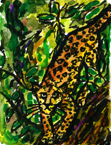 Leopard auf einem Baum