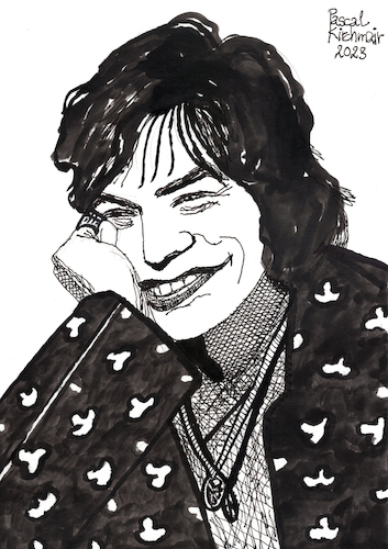 Cartoon: Mick Jagger (medium) by Pascal Kirchmair tagged the,rolling,stones,mick,jagger,rock,roll,star,hall,of,fame,musik,musiker,musician,music,singer,songwriter,composer,illustration,drawing,zeichnung,pascal,kirchmair,cartoon,caricature,karikatur,ilustracion,dibujo,desenho,ink,disegno,ilustracao,illustrazione,illustratie,dessin,de,presse,du,jour,art,day,tekening,teckning,cartum,vineta,comica,vignetta,caricatura,portrait,portret,retrato,ritratto,porträt,tusche,tuschezeichnung,band,group,arte,kunst,artwork,the,rolling,stones,mick,jagger,rock,roll,star,hall,of,fame,musik,musiker,musician,music,singer,songwriter,composer,illustration,drawing,zeichnung,pascal,kirchmair,cartoon,caricature,karikatur,ilustracion,dibujo,desenho,ink,disegno,ilustracao,illustrazione,illustratie,dessin,de,presse,du,jour,art,day,tekening,teckning,cartum,vineta,comica,vignetta,caricatura,portrait,portret,retrato,ritratto,porträt,tusche,tuschezeichnung,band,group,arte,kunst,artwork