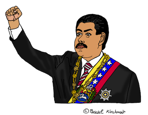 Cartoon: Nicolas Maduro (medium) by Pascal Kirchmair tagged nicolas,maduro,cartoon,dibujo,desenho,dessin,zeichnung,caricatura,karikatur,drawing,venezuela,caracas,politician,politico,presidente,politicien,nicolas,maduro,cartoon,dibujo,desenho,dessin,zeichnung,caricatura,karikatur,drawing,venezuela,caracas,politician,politico,presidente,politicien