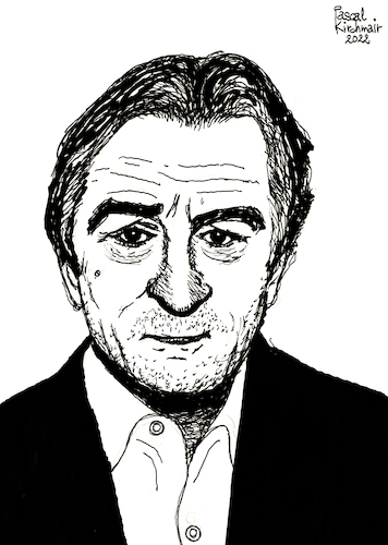 Cartoon: Robert De Niro (medium) by Pascal Kirchmair tagged robert,de,niro,ilustracao,arte,kunst,star,illustration,drawing,zeichnung,pascal,kirchmair,cartoon,caricature,karikatur,ilustracion,dibujo,desenho,ink,disegno,illustrazione,illustratie,dessin,presse,du,jour,art,of,the,day,tekening,teckning,cartum,vineta,comica,vignetta,caricatura,portrait,portret,retrato,ritratto,porträt,actor,hollywood,acteur,schauspieler,attore,regisseur,director,film,movie,pelicula,usa,taxi,driver,manhattan,new,york,city,robert,de,niro,ilustracao,arte,kunst,star,illustration,drawing,zeichnung,pascal,kirchmair,cartoon,caricature,karikatur,ilustracion,dibujo,desenho,ink,disegno,illustrazione,illustratie,dessin,presse,du,jour,art,of,the,day,tekening,teckning,cartum,vineta,comica,vignetta,caricatura,portrait,portret,retrato,ritratto,porträt,actor,hollywood,acteur,schauspieler,attore,regisseur,director,film,movie,pelicula,usa,taxi,driver,manhattan,new,york,city