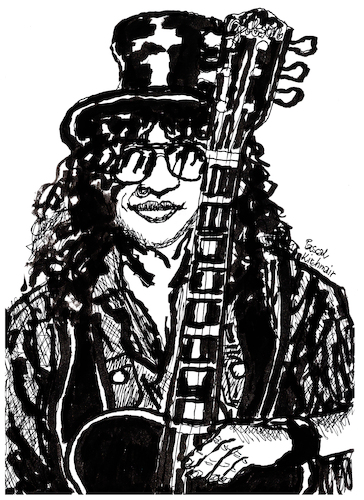 Cartoon: Slash (medium) by Pascal Kirchmair tagged slash,saul,hudson,guns,roses,rock,roll,band,star,musik,musiker,musician,music,singer,songwriter,composer,illustration,drawing,zeichnung,pascal,kirchmair,cartoon,caricature,karikatur,ilustracion,dibujo,desenho,ink,disegno,ilustracao,illustrazione,illustratie,dessin,de,presse,du,jour,art,of,the,day,tekening,teckning,cartum,vineta,comica,vignetta,caricatura,portrait,portret,retrato,ritratto,porträt,arte,kunst,artwork,slash,saul,hudson,guns,roses,rock,roll,band,star,musik,musiker,musician,music,singer,songwriter,composer,illustration,drawing,zeichnung,pascal,kirchmair,cartoon,caricature,karikatur,ilustracion,dibujo,desenho,ink,disegno,ilustracao,illustrazione,illustratie,dessin,de,presse,du,jour,art,of,the,day,tekening,teckning,cartum,vineta,comica,vignetta,caricatura,portrait,portret,retrato,ritratto,porträt,arte,kunst,artwork