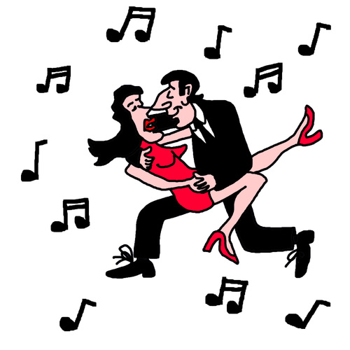 Cartoon: Tango Argentino (medium) by Pascal Kirchmair tagged tanz,dance,danza,ballo,milonga,tango,de,salon,argentino,freetango,nuevo,standardtanz,argentine,argentina,argentinien