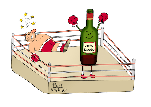 Cartoon: The Alcoholic (medium) by Pascal Kirchmair tagged alcoholic,alkoholiker,boxring,boxing,ring,boxeur,pugilista,boxer,alcoholico,alcoolique,alcolista,alcoolico,alcoolatra,gag,humour,umorismo,umore,spirito,humor,lustig,cartoon,caricature,karikatur,pascal,kirchmair,no,deal,illustration,drawing,zeichnung,political,politische,ilustracion,dibujo,desenho,ink,disegno,ilustracao,illustrazione,illustratie,dessin,de,presse,du,jour,art,of,the,day,tekening,teckning,cartum,vineta,comica,vignetta,caricatura,esprit,witz,pugilatore,pugile,boxeador,pugil,pugiliste,faustkampf,sieger,gagneur,ganador,gewinner,winner,am,ende,at,in,end,vainqueur,gagnant,vincitore,vincente,alkohol,rotwein,wein,vino,tinto,rosso,vin,red,wine,alcool,alcol,alcohol,besoffen,ubriaco,bevuto,bourre,saoul,chingado,borracho,bebado,alcoholic,alkoholiker,boxring,boxing,ring,boxeur,pugilista,boxer,alcoholico,alcoolique,alcolista,alcoolico,alcoolatra,gag,humour,umorismo,umore,spirito,humor,lustig,cartoon,caricature,karikatur,pascal,kirchmair,no,deal,illustration,drawing,zeichnung,political,politische,ilustracion,dibujo,desenho,ink,disegno,ilustracao,illustrazione,illustratie,dessin,de,presse,du,jour,art,of,the,day,tekening,teckning,cartum,vineta,comica,vignetta,caricatura,esprit,witz,pugilatore,pugile,boxeador,pugil,pugiliste,faustkampf,sieger,gagneur,ganador,gewinner,winner,am,ende,at,in,end,vainqueur,gagnant,vincitore,vincente,alkohol,rotwein,wein,vino,tinto,rosso,vin,red,wine,alcool,alcol,alcohol,besoffen,ubriaco,bevuto,bourre,saoul,chingado,borracho,bebado