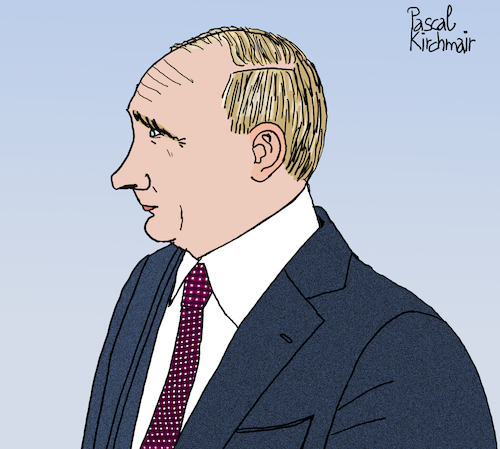 Cartoon: Vladimir Putin (medium) by Pascal Kirchmair tagged wladimir,wladimirowitsch,vladimir,vladimirovich,putin,poutine,russland,moskau,moscow,moscou,russie,cartoon,caricature,karikatur,ilustracion,illustration,pascal,kirchmair,desenho,drawing,zeichnung,dibujo,disegno,ilustracao,illustrazione,illustratie,dessin,de,presse,du,jour,art,of,the,day,tekening,teckning,cartum,vineta,comica,vignetta,caricatura,humor,humour,portrait,retrato,ritratto,portret,porträt,arte,world,cup,2018,russia,wladimir,wladimirowitsch,vladimir,vladimirovich,putin,poutine,russland,moskau,moscow,moscou,russie,cartoon,caricature,karikatur,ilustracion,illustration,pascal,kirchmair,desenho,drawing,zeichnung,dibujo,disegno,ilustracao,illustrazione,illustratie,dessin,de,presse,du,jour,art,of,the,day,tekening,teckning,cartum,vineta,comica,vignetta,caricatura,humor,humour,portrait,retrato,ritratto,portret,porträt,arte,world,cup,2018,russia