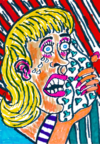 Cartoon: Weinende Frau (medium) by Pascal Kirchmair tagged donna,piangente,lacrime,tränen,larmes,lagrimas,tears,in,her,eyes,weinende,frau,la,femme,qui,pleure,the,weeping,crying,woman,aqua,markers,and,coloured,mujer,que,llora,pablo,picasso,pascal,kirchmair,dessin,ink,drawing,tusche,tuschezeichnung,coruna,ruiz,espana,antibes,provence,barcelona,painting,dipinto,pintura,pittura,peinture,artist,artiste,artista,kunst,künstler,illustration,zeichnung,cartoon,caricature,karikatur,ilustracion,dibujo,desenho,disegno,ilustracao,illustrazione,illustratie,de,presse,du,jour,art,of,day,tekening,teckning,cartum,vineta,comica,vignetta,caricatura,portrait,porträt,portret,retrato,ritratto,malaga,spanien,espagne,spain,spagna,arte,artwork,tintachina,donna,piangente,lacrime,tränen,larmes,lagrimas,tears,in,her,eyes,weinende,frau,la,femme,qui,pleure,the,weeping,crying,woman,aqua,markers,and,coloured,mujer,que,llora,pablo,picasso,pascal,kirchmair,dessin,ink,drawing,tusche,tuschezeichnung,coruna,ruiz,espana,antibes,provence,barcelona,painting,dipinto,pintura,pittura,peinture,artist,artiste,artista,kunst,künstler,illustration,zeichnung,cartoon,caricature,karikatur,ilustracion,dibujo,desenho,disegno,ilustracao,illustrazione,illustratie,de,presse,du,jour,art,of,day,tekening,teckning,cartum,vineta,comica,vignetta,caricatura,portrait,porträt,portret,retrato,ritratto,malaga,spanien,espagne,spain,spagna,arte,artwork,tintachina