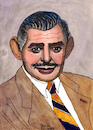 Cartoon: Clark Gable (small) by Pascal Kirchmair tagged clark gable portrait retrato pascal kirchmair desenho dibujo drawing caricature karikatur ritratto zeichnung dessin disegno illustration ilustracion illustrazione ilustracao illustratie tekening teckning ritning cartoon cartum portret usa hollywood ohio la los angeles celebrity actor star