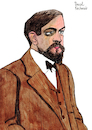 Cartoon: Claude Debussy (small) by Pascal Kirchmair tagged claude,debussy,portrait,retrato,ritratto,drawing,dibujo,desenho,disegno,cartoon,caricature,karikatur,pascal,kirchmair,dessin,composer,france,komponist,paris,zeichnung,tekening,cartum,portret,teckning,ritning,impressionismus,impressionism,in,music,impressionist,romantik,moderne
