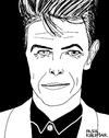 Cartoon: David Bowie (small) by Pascal Kirchmair tagged david,bowie,portrait,zeichnung,drawing,karikatur,caricature,cartoon