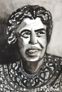 Cartoon: Eleanor Roosevelt (small) by Pascal Kirchmair tagged eleanor,roosevelt,portrait,aquarell,painting,watercolor