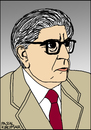 Cartoon: Ernst Bloch (small) by Pascal Kirchmair tagged marxist ernst bloch philosoph portrait retrato ritratto cartoon caricature karikatur germany