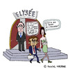 Cartoon: Le nouveau president (small) by Pascal Kirchmair tagged sarko,hollande,sarkozy,nicolas,francois,president,francais,entree,en,fonction,elysee
