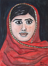 Cartoon: Malala Yousafzai (small) by Pascal Kirchmair tagged malala yousafzai caricature karikatur cartoon vignetta portrait peace nobel prize friedensnobelpreis pakistan kinderrechte