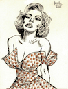 Cartoon: Marilyn Monroe (small) by Pascal Kirchmair tagged mortenson,norma,jeane,baker,furacao,sexpot,bombe,sexuelle,de,sexe,bombasse,sexy,sensual,sinnlich,sensuelle,blonde,bombshell,sexbombe,sexbomb,marilyn,monroe,ink,drawing,tusche,tuschezeichnung,schauspielerin,actress,actrice,actriz,attrice,atriz,artist,art,hollywood,illustration,zeichnung,pascal,kirchmair,cartoon,caricature,karikatur,ilustracion,dibujo,desenho,disegno,ilustracao,illustrazione,illustratie,dessin,presse,du,jour,of,the,day,tekening,teckning,cartum,vineta,comica,vignetta,caricatura,portrait,porträt,portret,retrato,ritratto,kussmund,arte,kunst,artwork,porn,porno,chic,pop,queen,burnt,sienna