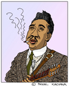 Cartoon: Muddy Waters (small) by Pascal Kirchmair tagged muddy,waters,caricature,karikatur,portrait,retrato,cartoon,mississippi,deer,creek,rolling,fork,blues,music,musik,soul,mckinley,morganfield