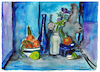 Cartoon: Still life with citrus fruits (small) by Pascal Kirchmair tagged stilleben,nature,morte,aquarell,still,life,watercolour,natura,morta,bodegon,pascal,kirchmair,naturaleza,muerta,natureza