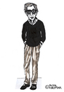 Cartoon: Woody Allen (small) by Pascal Kirchmair tagged woody,allen,karikatur,caricature,cartoon,portrait,komiker,comedian,actor,regisseur,film,director,producer,usa,new,york,manhattan