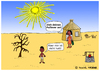 Cartoon: Zu viel des Guten (small) by Pascal Kirchmair tagged afrika,cartoon,sahara,wüste,afrique,desert,mutter,überbehütet,zu,viel,des,guten,kind