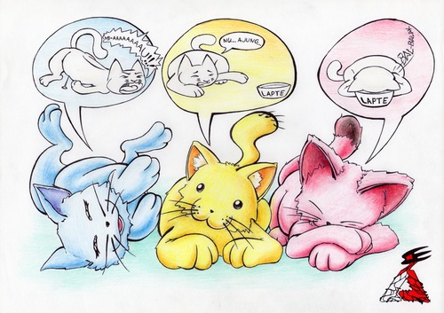 Cartoon: PISOIASII LENESI (medium) by ANDROBETA tagged cat,kittens,lazy,pisica,pisika,pisoi,pisoiasi,pisoiasii,lenesi