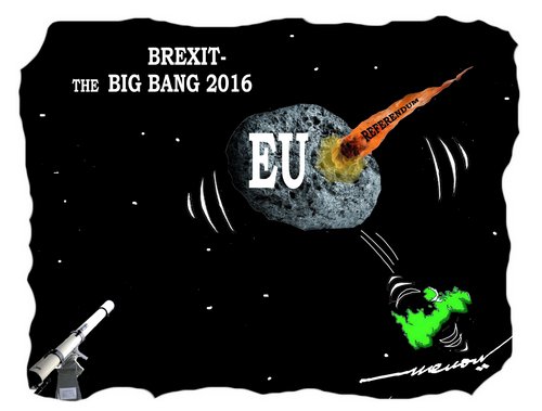 Cartoon: BREXIT (medium) by kar2nist tagged eu,break,britain,referendum