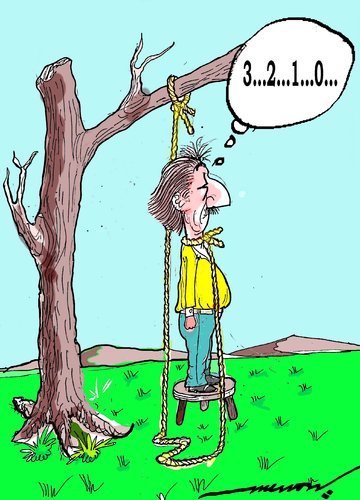 Cartoon: novel suicide (medium) by kar2nist tagged suicide,ineffective,death