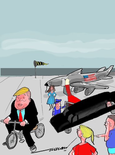 Cartoon: Wander boy (medium) by kar2nist tagged trump,mad,president,america