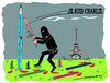 Cartoon: attack on freedom (small) by kar2nist tagged freedom,killing,cartoonists,cartoons,paris