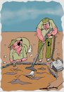 Cartoon: Innovations in Archeology (small) by kar2nist tagged archeology,innovations,vaccum,cleaner,brushes