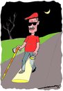 Cartoon: Lead Kindly Light (small) by kar2nist tagged torch,blind,walking