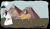 Cartoon: Making use of available resource (small) by kar2nist tagged camel,egypt,pyramid