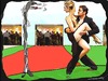 Cartoon: Two2Tango (small) by kar2nist tagged tango,snakes,dance