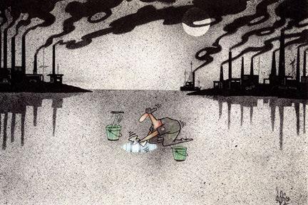 Cartoon: Pollution (medium) by Gelico tagged pollution,environment,clean,up,gelico