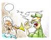 Cartoon: Dialoge (small) by Bülow tagged noise,point,lärm,punkt,scream,schreien,schrei