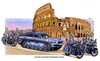 Cartoon: Escort service in rome (small) by Niessen tagged tank police politicians rome bmw escort motorcycle