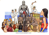 Cartoon: modern slaves (small) by Niessen tagged lampedusa,marina,militare,asta,vendita,venditore,nero,negro,schiavo