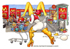 Cartoon: Sex sells (small) by Niessen tagged hen chicken supermarket cart shopping egg hamburger