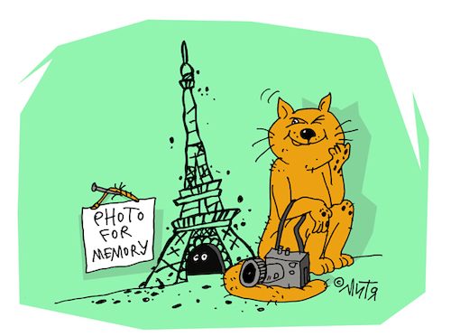 Cartoon: Tour (medium) by mitya_kononov tagged cat,mityacartoon,mouse