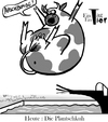 Cartoon: Die Plantschkuh (small) by Mistviech tagged tiere,natur,ein,tag,tier,kuh,plantschku,plantschen,arschbombe